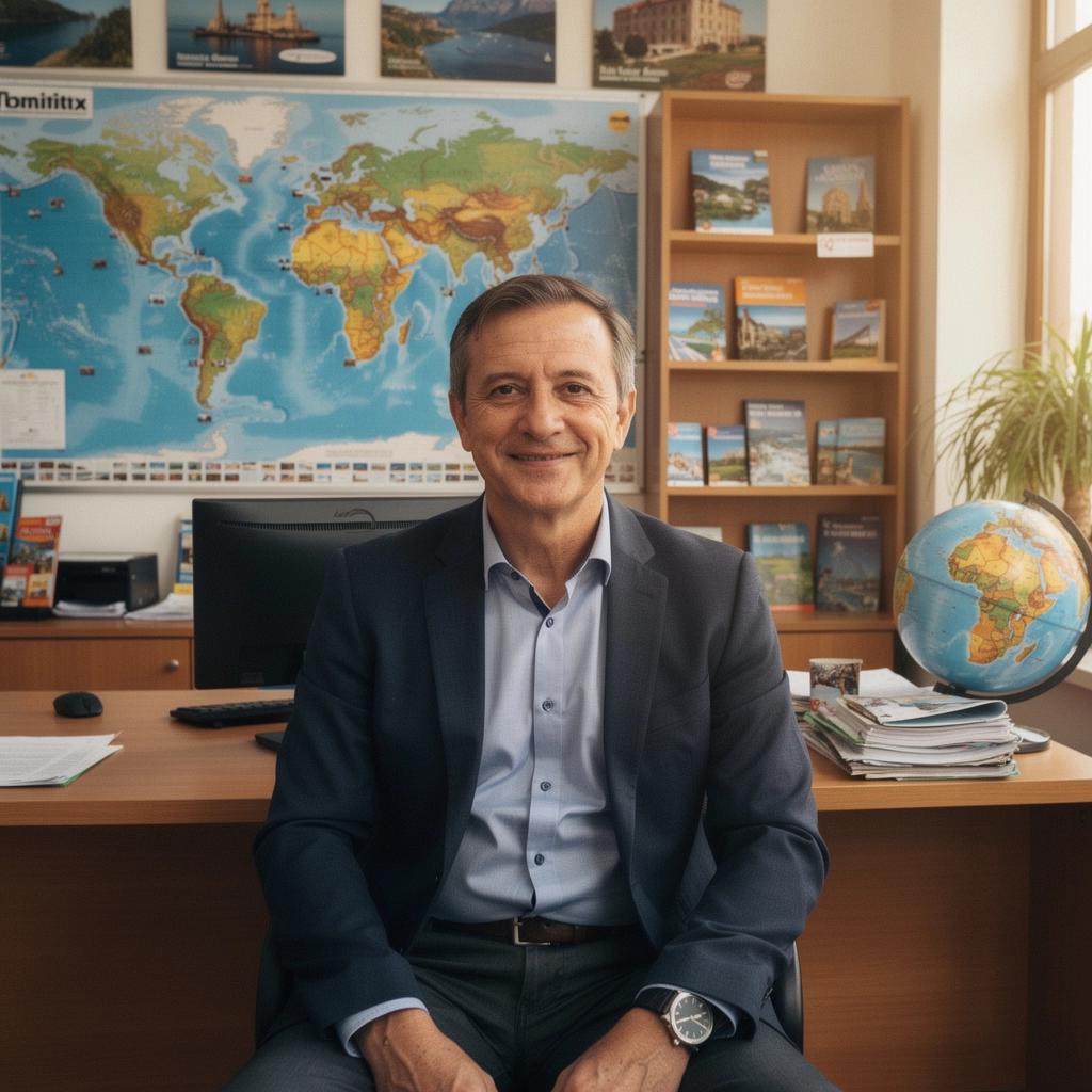 Zespół pracowników biura podróży omawiający szczegóły indywidualnej wycieczki